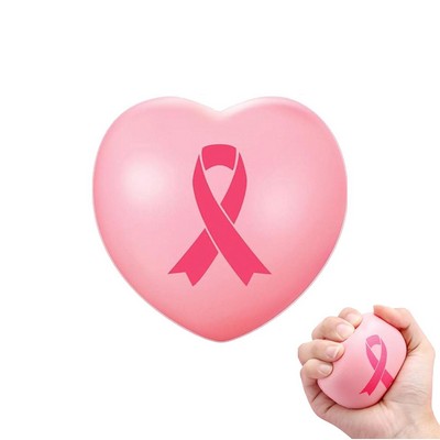 Breast Cancer Awareness Pink Ribbon Stress Ball