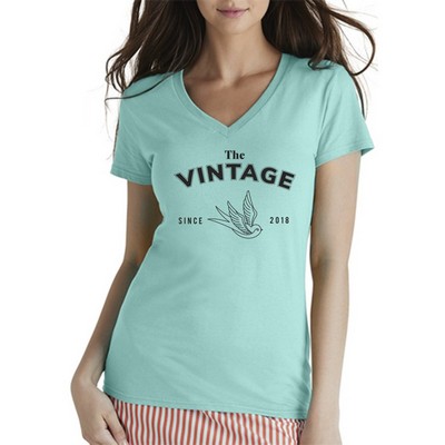 Junior V-Neck Tees for Women 4.3 oz