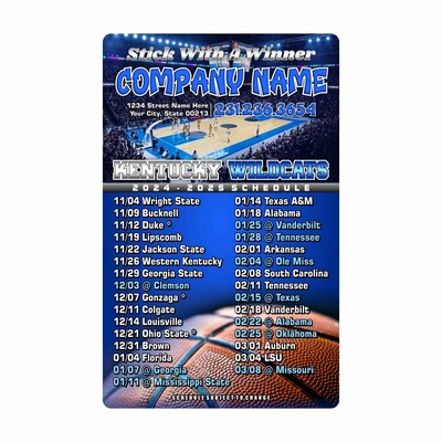 3.5 X 5.5 Basketball Schedule Magnet