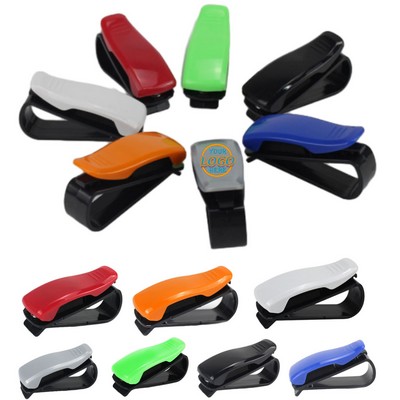 Car Sun Visor S-Shape Clip for Eyeglasses