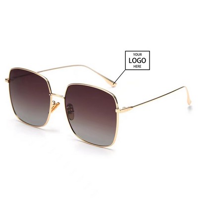 Metal Polarized Color Film Sunglasses