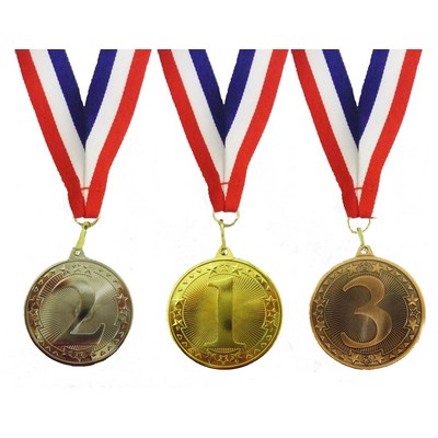 Custom Star Circle 2.36" 1st, 2nd, 3rd Place Medals