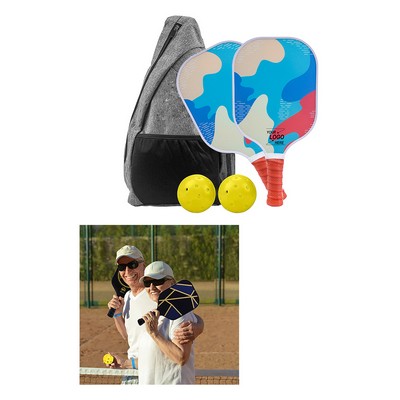 USAPA Approved Fiberglass Pickleball Paddle Set with Backpack