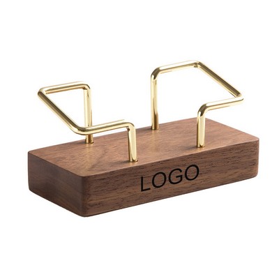 Creative Wooden Base Business Card Holder