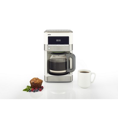 Braun Brewsense 12-Cup Drip Coffee Maker - Stainless Steel/White