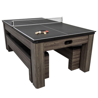 Escalade Sports Atomic - Northport 3-In-1 Dining Table W/Air-Powered Hockey & Table Tennis