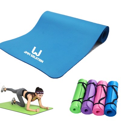 Non-Slip Exercise Yoga Mat With Carrying Strap