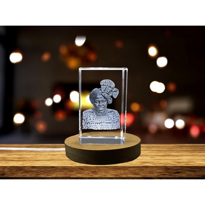 Wangari Maathai 3D Engraved Crystal - Celebrate the Legacy of the "Mother of Trees"