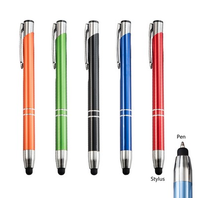 2 IN 1 Stylus Metal Pen