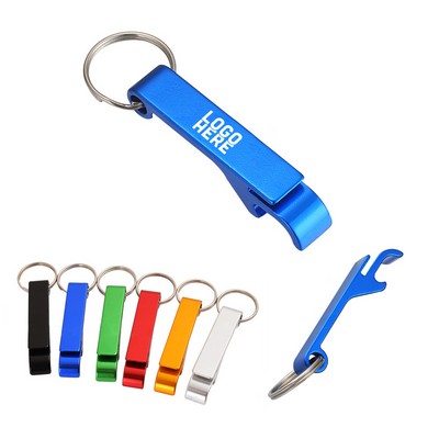 Aluminum Beer Bottle Opener Keychain