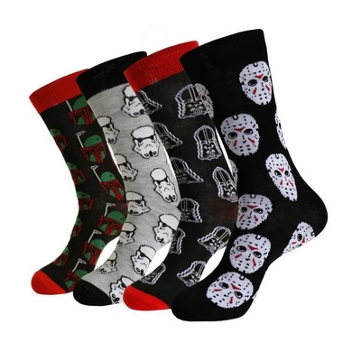 Custom Jacquard Knitted Cotton Socks