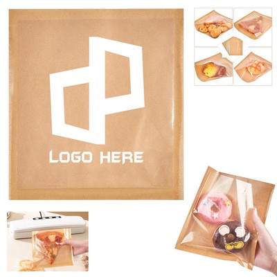 9.84X8.27Inch Grease Proofing Kraft Paper Bag