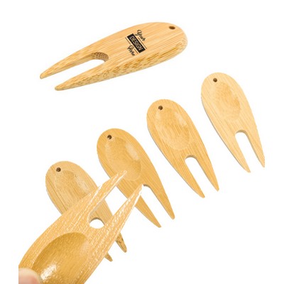 Bamboo Divot Golf Tool