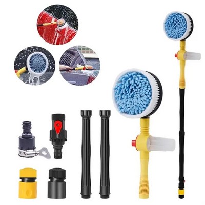 Rotating Car Wash Brush with High Pressure Gun