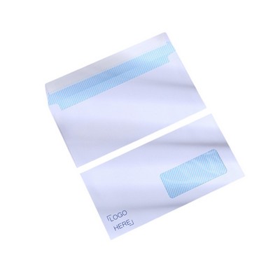 Security Tinted Business Envelopes w/ Window - Self Sealing