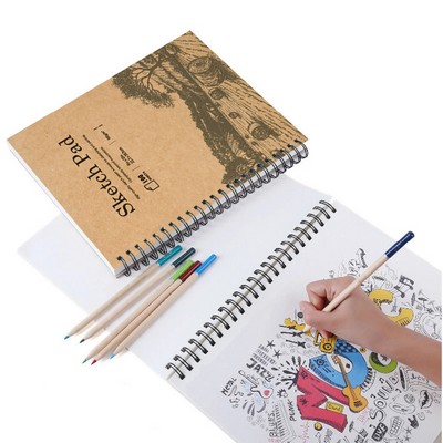 9"x12" Sketch Book Sketch Pad Drawing Book For Kids And Adults 100 Sheets