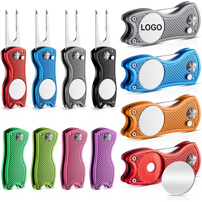 Golf Divot Tool Golf Divot Repair Tool with Magnetic Ball Marker