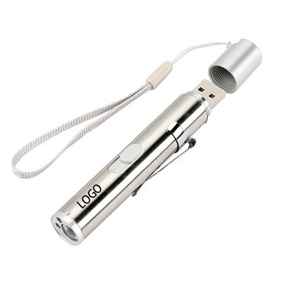 Mini Pocket Flashlight W/ Lanyard