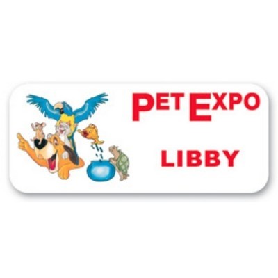 Name Badge w/Personalization (1.5"x3.5") Rectangle