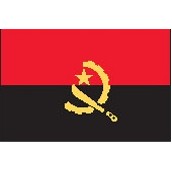 5'x8' Angola U.N. Nylon Outdoor Flag - Style B