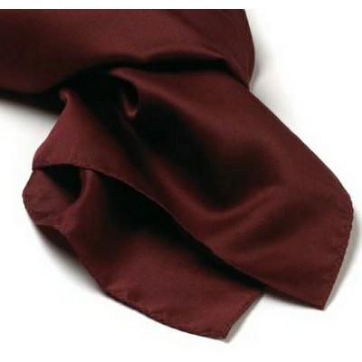 Maroon Polyester Satin Scarf - 8"x45"