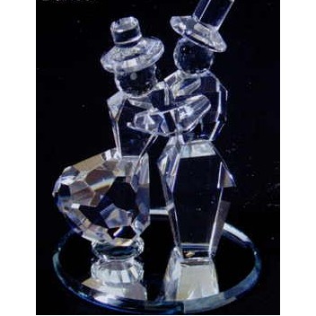 Optic Crystal Mirror Bottom Dancer Figurine