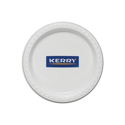 7" Plastic Plate - White