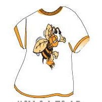 Bee T-Shirt Lapel Pin