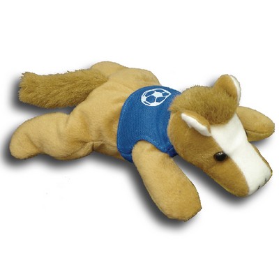 8" Reclining Beanie Animal - Horse