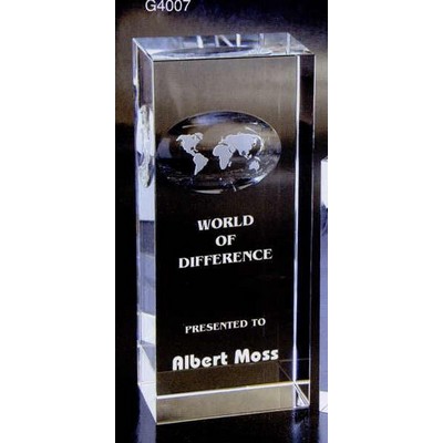 Rectangular Prism Atlas Award (2"x3"x7")