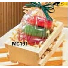 Wooden Slatted Mini Gift Crate (3"x2 1/2"x2 1/2")