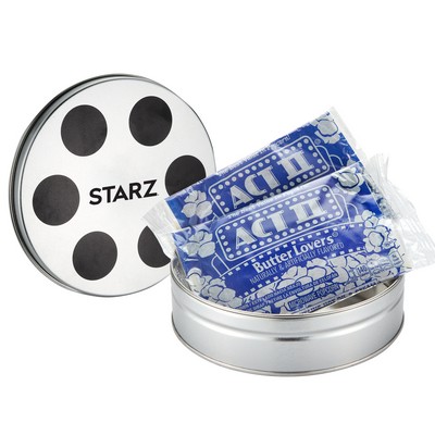 Small Film Reel Tin - Microwave Popcorn (2 bags)