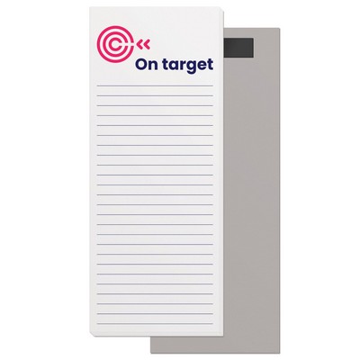 50 Page Magnetic Note-Pads with 2 Custom Color Imprint (3.375"x8.5")