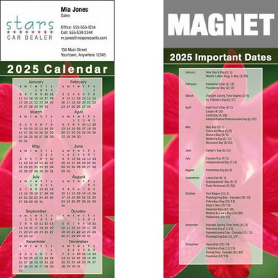 Full Color Calendar Magnet (3 1/2"x8 1/2")