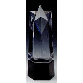 Optic Crystal Faceted Star Award