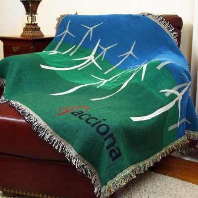 Custom Woven Tapestry Throw Blanket, Made in USA - Size XL