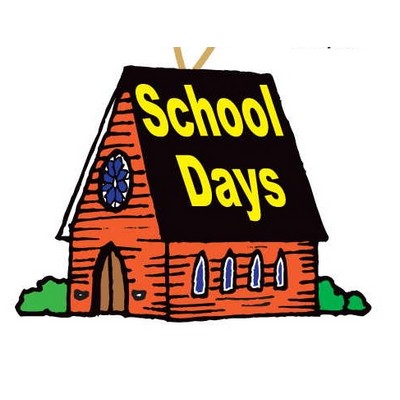 School Days House Ornament w/ Mirrored Back (2 Square Inch)