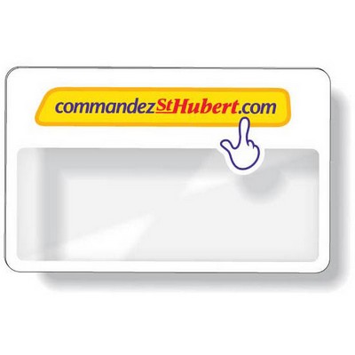 Clear Plastic Magnifier Wallet Card (2.125"x3.375"), Full Color