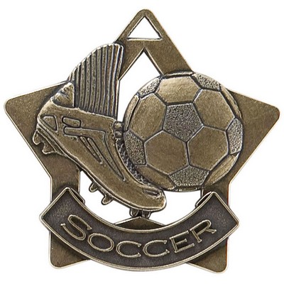 Star Medal, "Soccer" - 2 1/4"