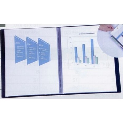 24 Page Custom Presentation Book w/Opaque White Cover