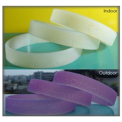 Custom UV Sensitive Color Changing Silicone Wristband