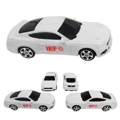 3" 1:64 Scale Die Cast Metal White Ford® Mustang GT (u)