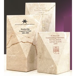 10" Verona Genuine Marble Triangle Award