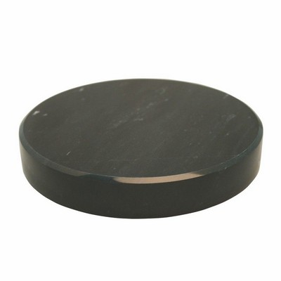 6" Jet Black Round Marble Base