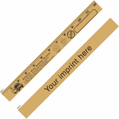 School Bus Safety "U" Color Ruler