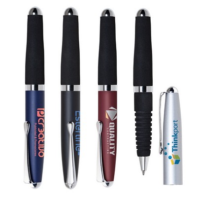 Mini Pocket Ballpoint Pen w/Foam Grip