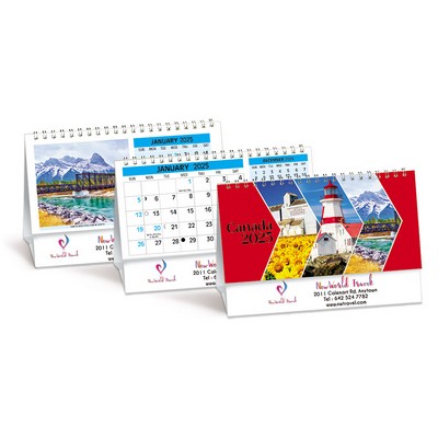 Canada's Charms Double View Desk Calendar