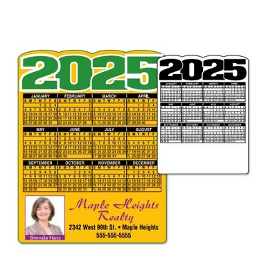 Die Cut Calendar Magnet w/Square Corners (4 1/8"x 5 3/8")