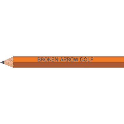 Orange Hexagon Golf Pencils