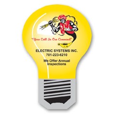 Static Cling Decal (2"x3") Light Bulb Shape